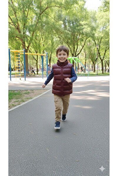 PENGORA Milano Boy's Waterproof Zippered Mock Neck Puffer Vest 2026