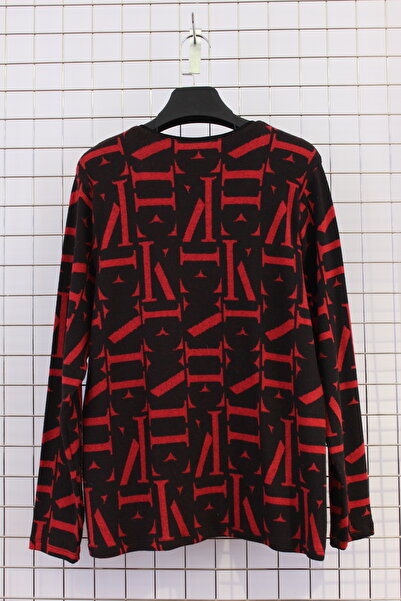 YXL COLLECTION Women's Plus Size Stretch Fabric Crew Neck Letter Pattern Soft Sweater Mom Blouse