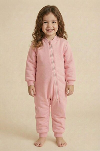 Zeyland Unisex Çocuk Elyaf Dolgulu Uyku Tulumu - Toz Pembe