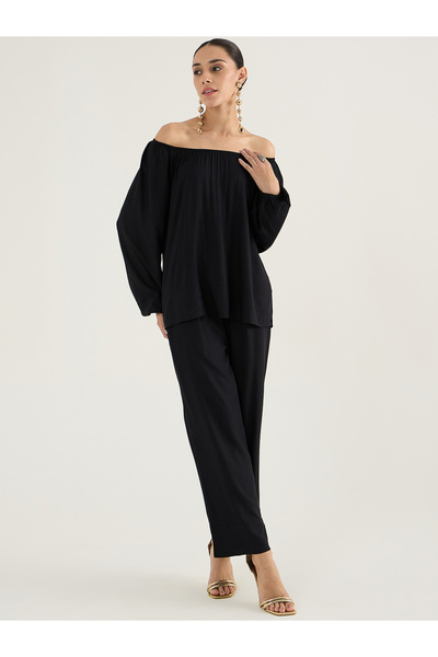Femmella By Styli Women Off Shoulder Top and Pants Co-Ords