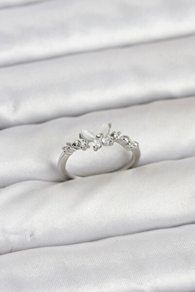 shopwave Butterfly Model Silver Color Brass Women Ring