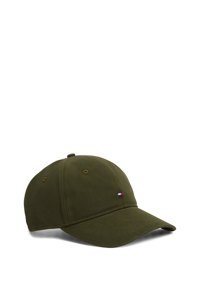 Tommy Hilfiger Men Green Hilfiger Flag Twill Six-Panel Baseball Cap