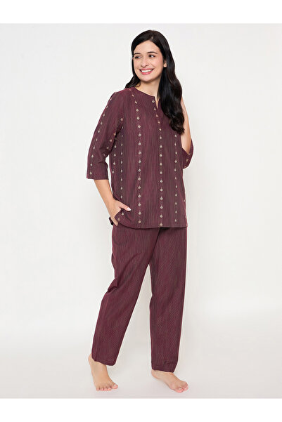 Clovia By Styli Cotton Printed Top and Pyjama Set