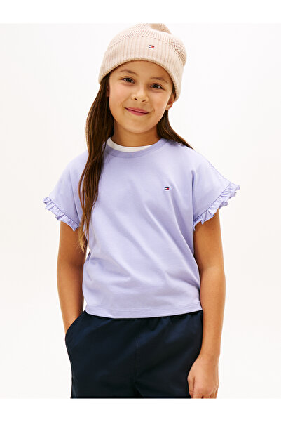 Tommy Hilfiger Girls Blue Essential Short Sleeve Crew Neck T-Shirt