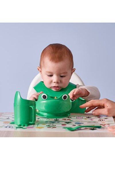 IKEA Donmezco Mata Dinnerware Children's Dinner Set Green 4 Pieces