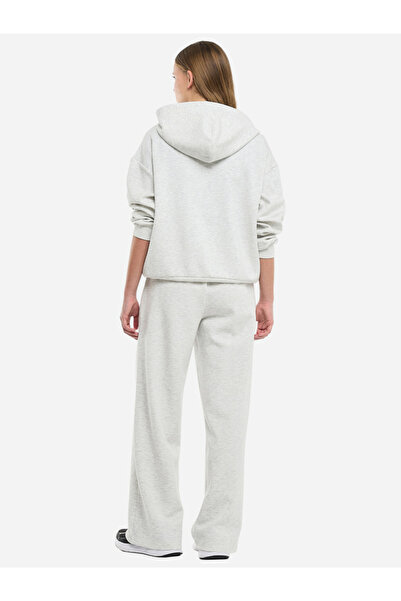 Victor and Jane By Styli White Zip-Up Hoodie and Wide Leg Joggers Co-Ords