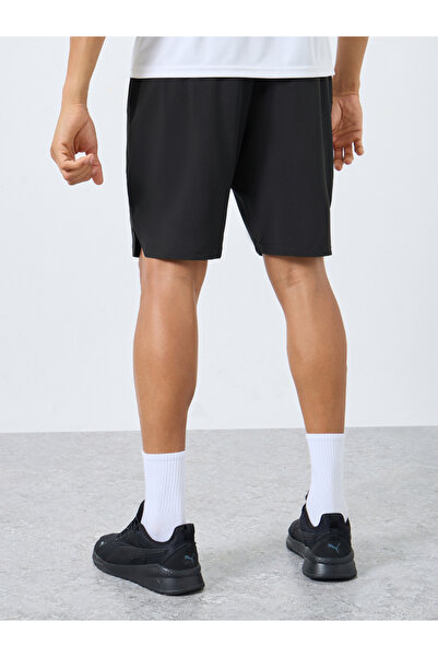 Styli Men Workout Shorts with Badge and Print Detail