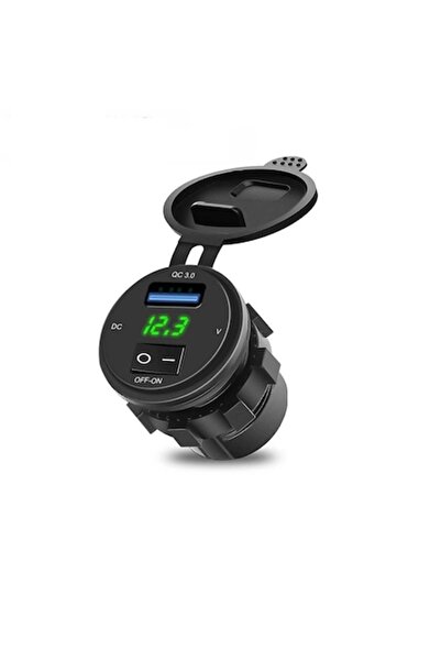 GizMondo Car USB Charger Socket with Voltage Indicator and Switch