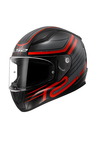 LS2 RAPID 2 CIRCUIT MOTOSİKLET KAPALI KASK GRİ KIRMIZI