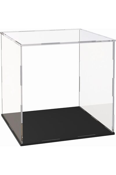 Slasa Acrylic Display Case 25.4×20.3×22.8cm for Collectibles & Models