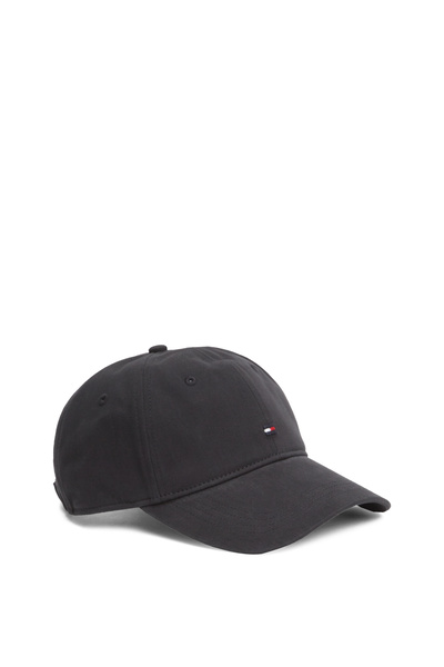 Tommy Hilfiger Men Black Hilfiger Flag Twill Six-Panel Baseball Cap