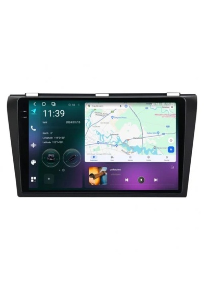 NAVI-ABC Navigație dedicată pentru Mazda 3 (2004-2013) 9.5" 2K QLED 12GB RAM ...