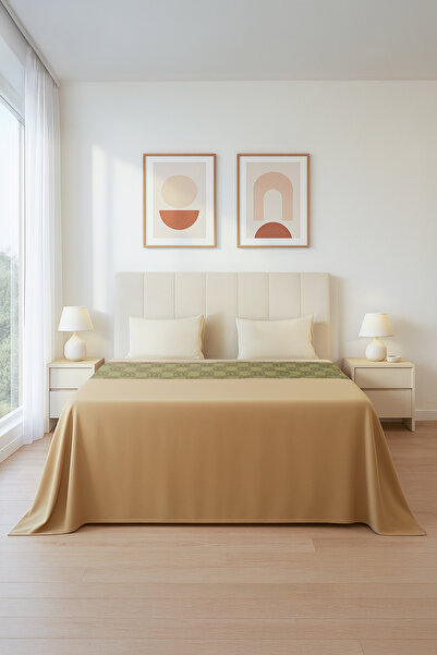 Premier Home Bedspread Brown Green 284X290