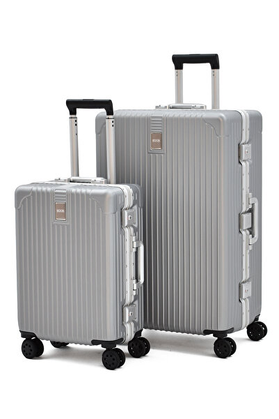 ELATAE Alüminyum Alaşımlı 2'li Valiz Seti Büyük - Kabin Boy – TSA Kilitli, Ultra Dayanıklı, Sessiz T