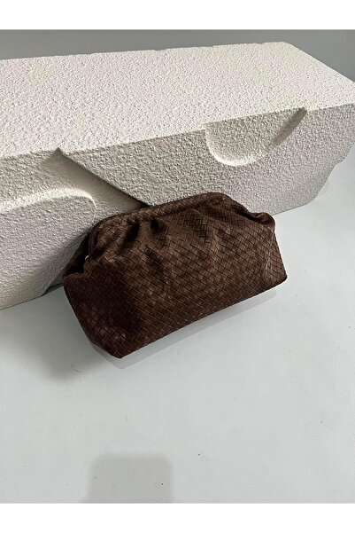 Mia Collection Τσάντα χειρός και ώμου γυναικεία τύπου Block Model, σε χρώμα καφέ