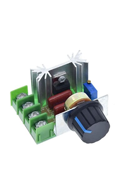 AEK-Tech Hız Düğmesi 2000W Thyristor Elektronik Voltaj Regülatörü Dim Hız Sıc...