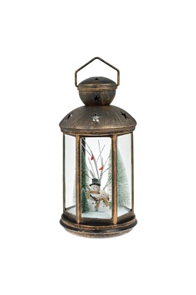 AB HOMES Felinar suspendabil decorativ bronz brushed cu proiector, brazi, om ...