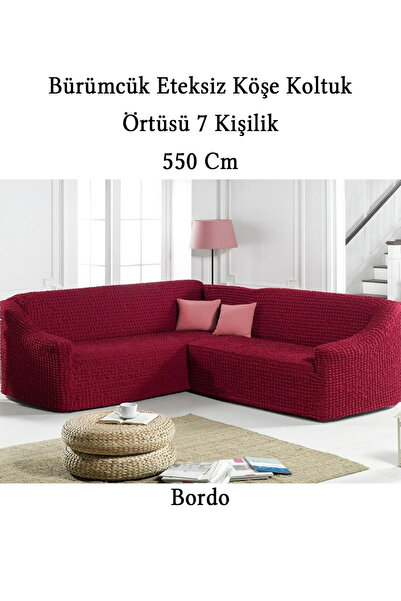 StarMall Husă pentru canapea de colț în formă de L pentru 7 persoane, husă pe...