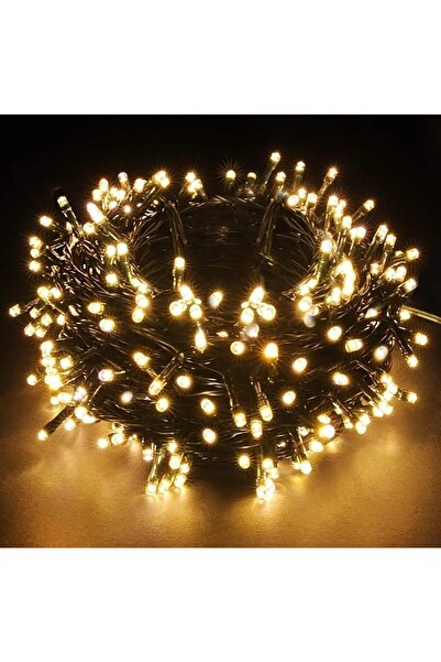 Coverzone 10m Siyah Kablolu Sıcak Beyaz Led Işık Zinciri – Yılbaşı Noel Ağacı Dekoratif Aydınlatma