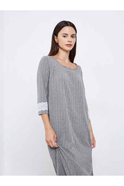 Styli Square Neck Knit Nightdress