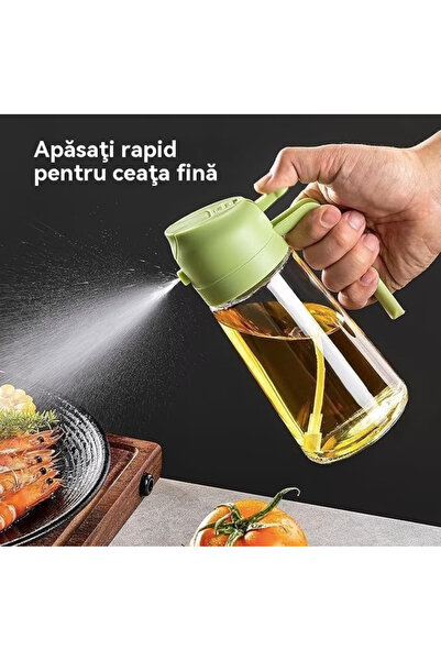 OEM 2-in-1 oil bottle, 470 ml – pouring and spraying, modern and efficient de...