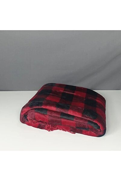 Reiashn Red plaid shawl, soft velvet