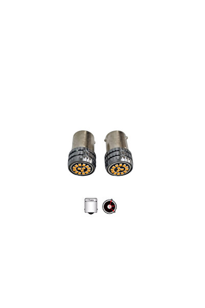 PARADOX SINCE 1992 LED signal bulbs 15 SMD Yellow 150° - Eccentric 12V