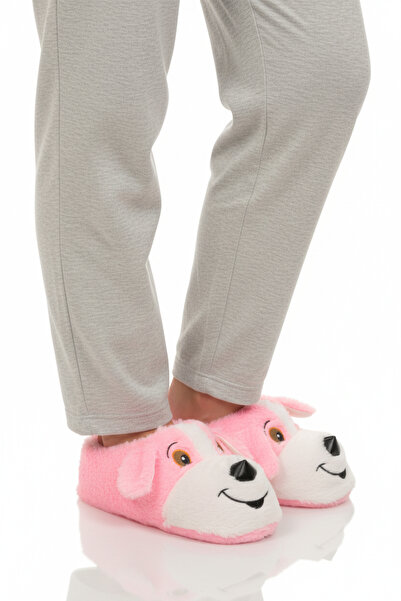 AYAKMOD Παντόφλες Unisex με ροζ σχέδιο σκύλου 26K001