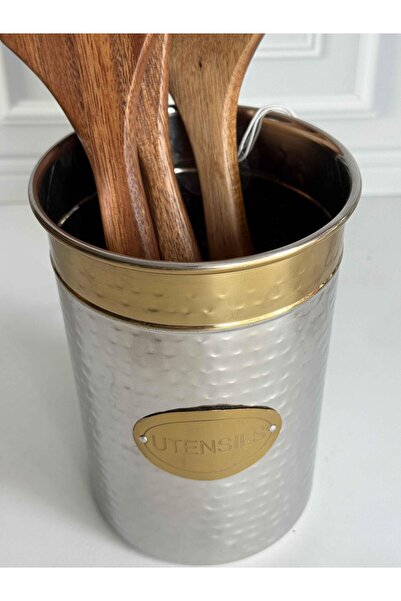 ROSSEV Gold Detailed Stainless Steel Spoon Rest