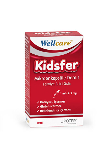 Wellcare Kidsfer Iron Drops 30 ml + Vitamin D3 400 IU 5 ml Drops