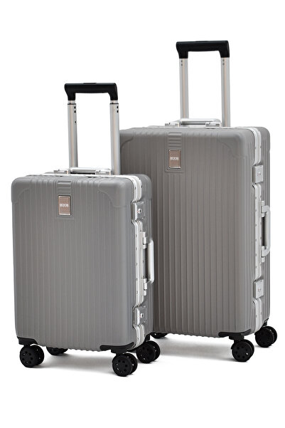 ELATAE Alüminyum Alaşımlı 2'li Valiz Seti Orta - Kabin Boy – TSA Kilitli, Ult...