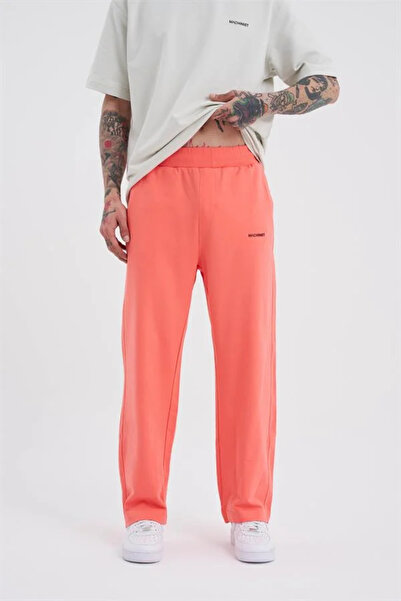 Machinist Ανακουφιστικό φαρδύ παντελόνι φούτερ ηλεκτρικό ροζ