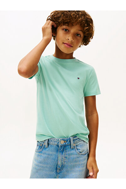 Tommy Hilfiger Boys Blue Essential Jersey Crew Neck T-Shirt