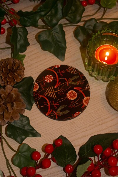 Cool Stuff Studio New Year Patterned Coaster Christmas Gift