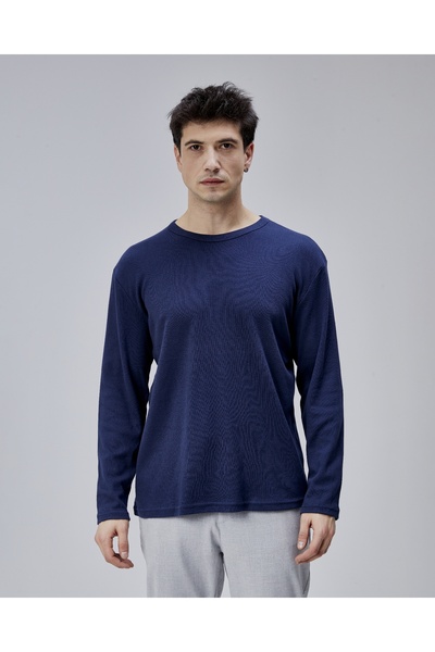 trender O Neck Interlock Men's Sweatshirt 5503 Indigo