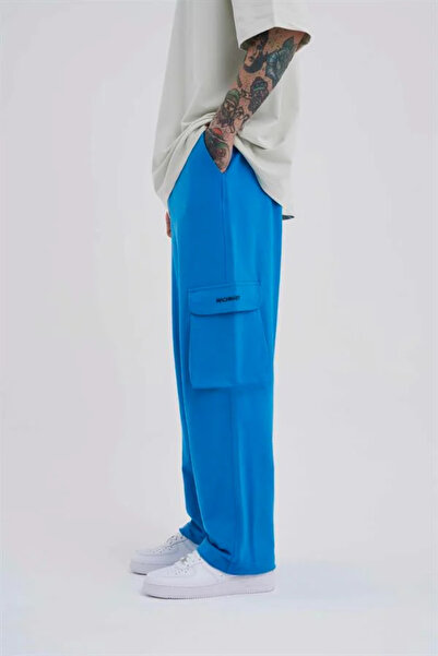 Machinist Men's Cargo Pocket Pack Oversized Baggy Sweatpants Lens