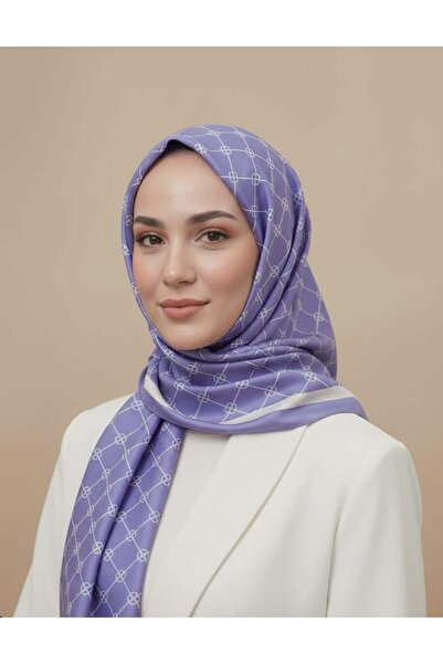 Armine Sport Modal Şal Düz Geometrik Lila