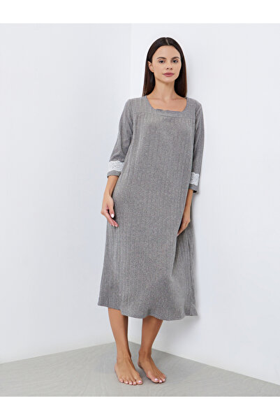 Styli Square Neck Knit Nightdress