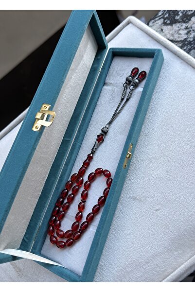 KAZZAZE Double Pendant Silver Kazaziye Tassel Fire/Tight Amber Prayer Beads | Collectible Series