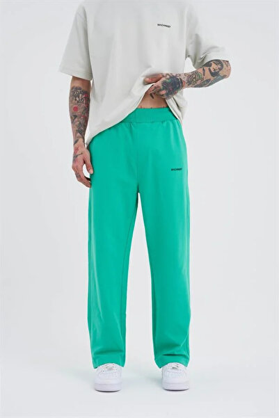 Machinist Ανακουφιστικό φαρδύ παντελόνι φούτερ ηλεκτρικό πράσινο