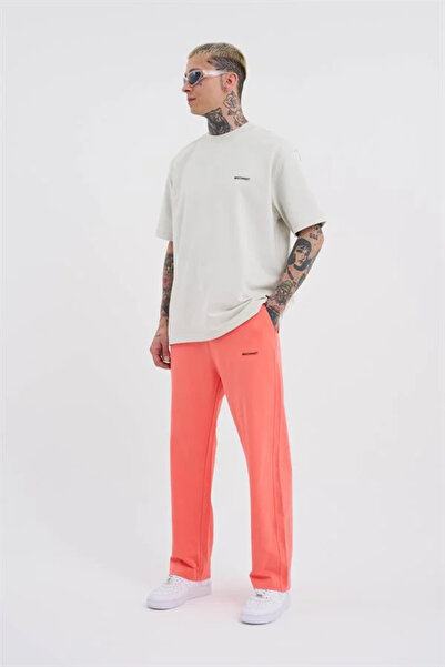 Machinist Ανακουφιστικό φαρδύ παντελόνι φούτερ ηλεκτρικό ροζ