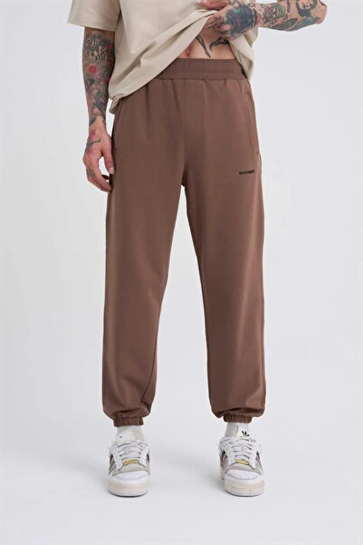 Machinist Ανδρική φόρμα Jogger με ελαστικό πόδι, χαλαρή βάση, καφέ