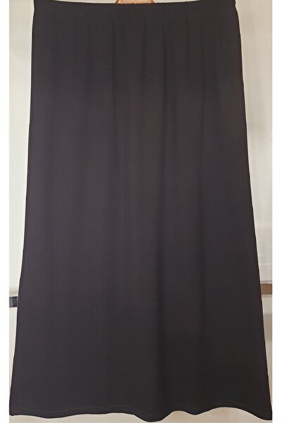 N.Y.YILDIZ Yildiz Fruze Crocheted Pleated Large Size Lined Elastic Waist Flexible Mothers Two-Piece A-Line Skirt