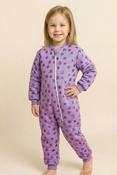 Zeyland Unisex Çocuk Elyaf Dolgulu Uyku Tulumu - Mor