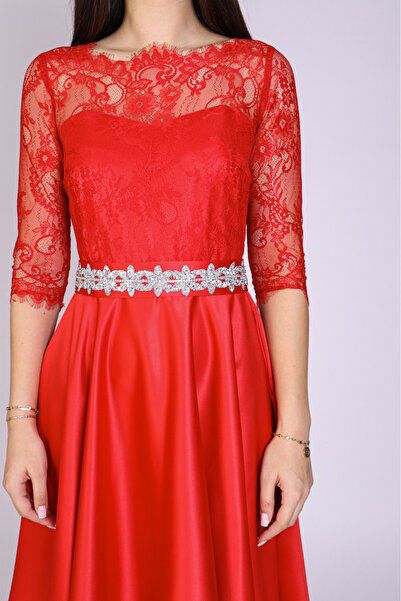 Ella Collection MIMI dress made of lace and navy blue taffeta