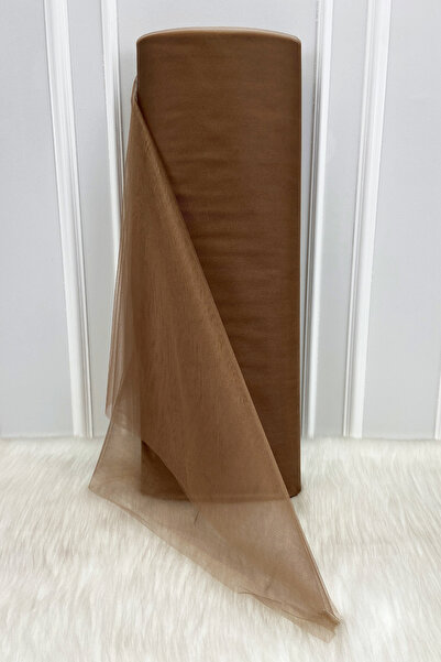 ZEYMERADE Kahverengi Süsleme Tülü, Bohça Çeyiz Gelin Damat Söz Nişan Nikah Ka...