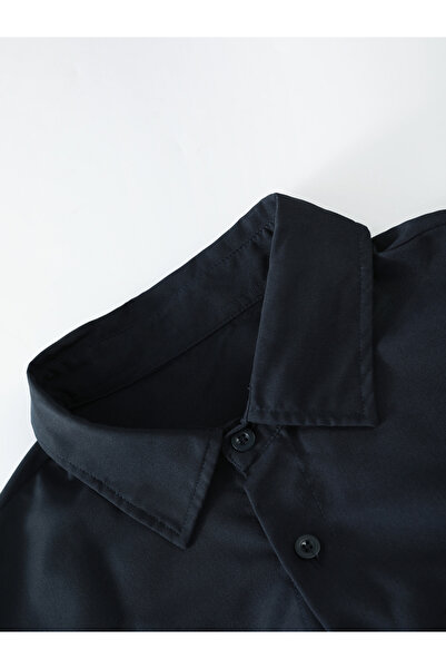 Take Two By Styli Men Dark Blue Casual Shirt and Drawstring Pants Co-ords