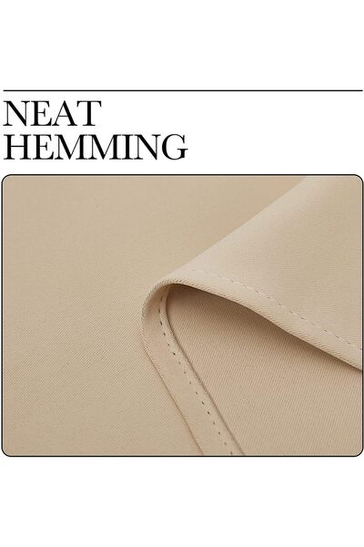 bolivia's Extra Wide Grommet Blackout Curtain, 200x270 cm (Beige)