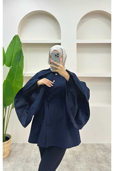 lurex moda Bat Sleeve Trench Coat