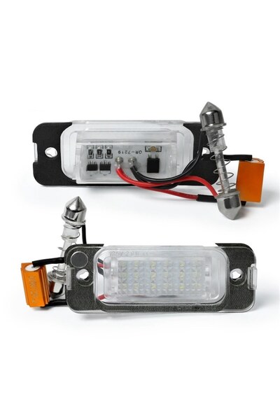 GizMondo Set 2x LED License Plate Lights 36SMD – Mercedes ML W163/W164, GL X164, R-Class W251 – 6000K Can
